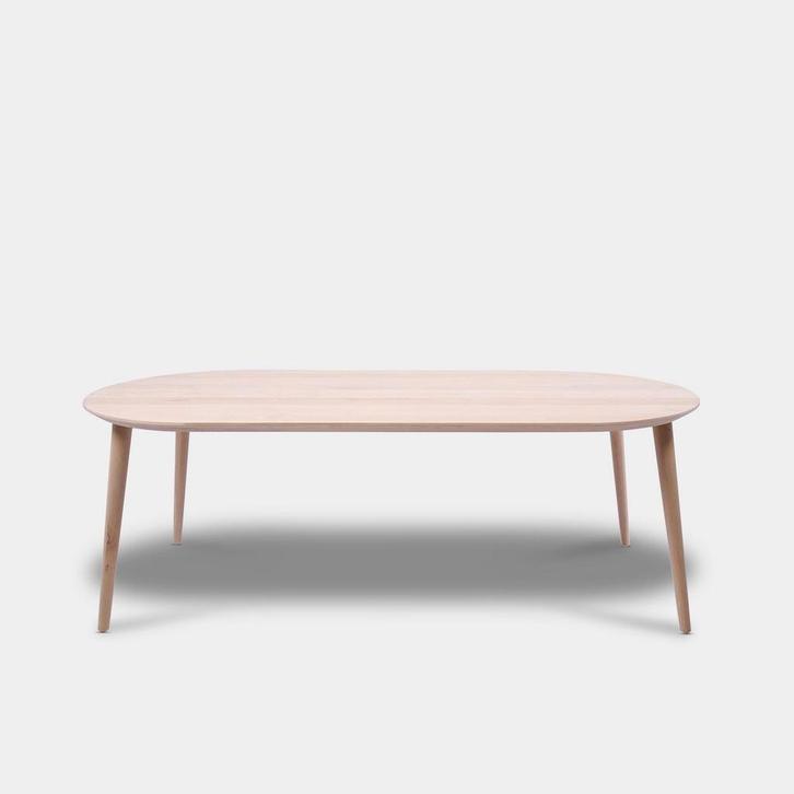 Tafel Plat Ovaal Eikenhout  Konisch  300x100, Huis en Inrichting, Tafels | Eettafels