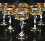 Artemisia - Flûte à champagne (6) - Cristal, or 24 carats