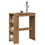 vidaXL Bartafel met rekken 90x40x103,5 cm hout artisanaal, Huis en Inrichting, Verzenden, Nieuw