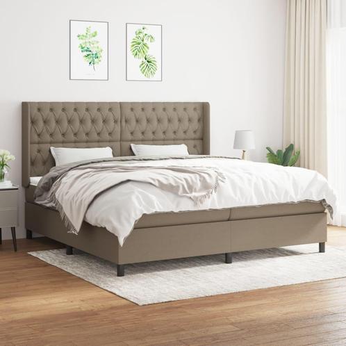 vidaXL Sommier à lattes de lit avec matelas Taupe, Maison & Meubles, Chambre à coucher | Lits, Neuf, Envoi