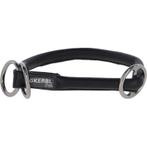 Rundleder-halsband roma mit stopper 45cm, 8mm,schwarz -, Nieuw