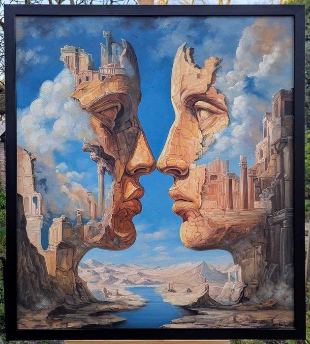 Wilhem von Kalisz - The Azure Beyond (Framed, 100%, Antiek en Kunst, Kunst | Schilderijen | Modern