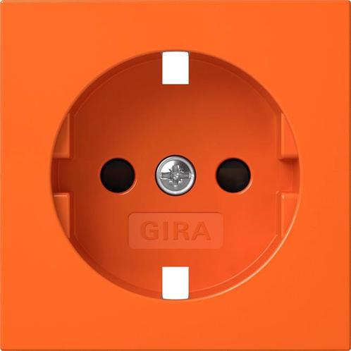 Gira Schuko Contactdoos Rolluik 55 Oranje - 4921109, Bricolage & Construction, Électricité & Câbles, Envoi