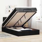 vidaXL Bed met matras 120x190 cm stof zwart, Huis en Inrichting, Slaapkamer | Bedden, Verzenden, Nieuw