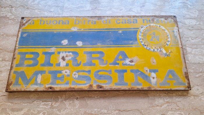 Birra Messina - Enseigne publicitaire - Fer, Antiek en Kunst, Antiek | Wandborden en Tegels