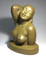 Lajos Geörcs - sculptuur, Art Deco Sculpture - 26 cm - Gips, Antiek en Kunst