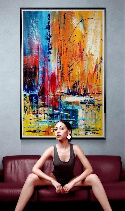 Luc Mora - Where the wave is born - XXL, Antiek en Kunst, Kunst | Designobjecten