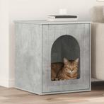 vidaXL Kattenhuis Beton 53 x 52 x 62 cm Bewerkt hout, Animaux & Accessoires, Verzenden