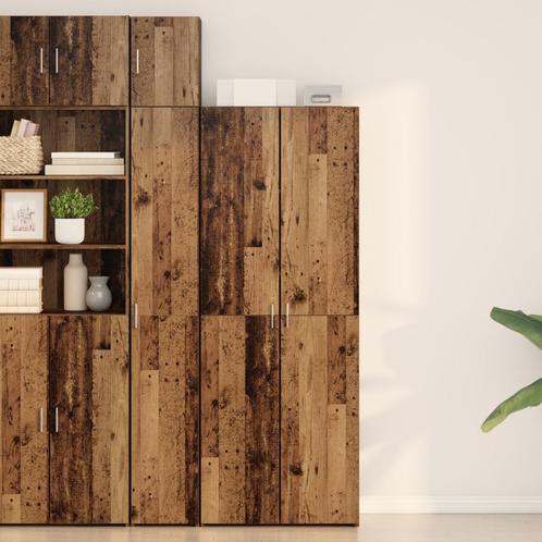 vidaXL Dressoir Oude Hout 70x42.5x185 cm Bewerkt Hout, Maison & Meubles, Armoires | Dressoirs, Envoi