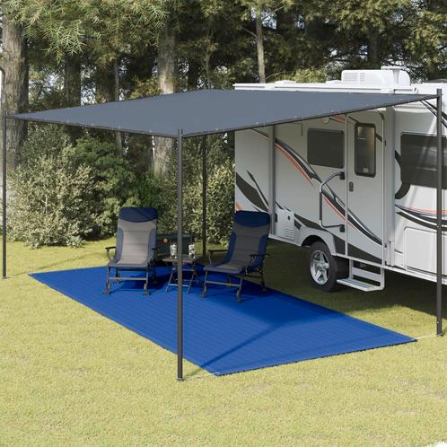 vidaXL Tapis de tente 250x600 cm Bleu PEHD, Caravans en Kamperen, Tentaccessoires, Verzenden