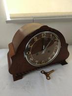 Klok - Art Deco Hout, Messing - 1920-1930, Antiek en Kunst