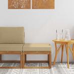 vidaXL Buiten Voetenbank Massief Acacia Hout Naturel, Tuin en Terras, Verzenden, Nieuw