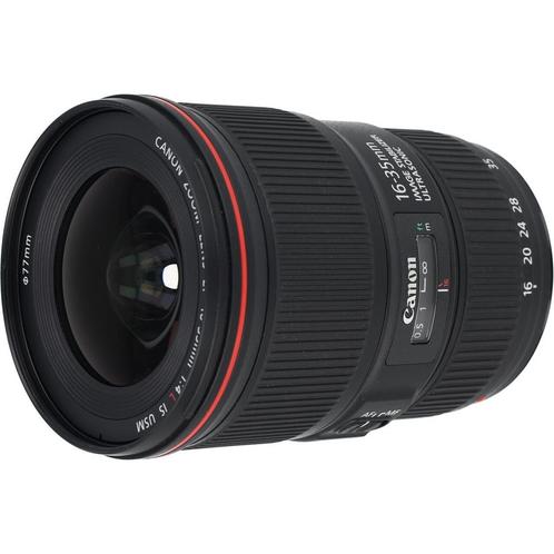Canon EF 16-35mm F/4 L IS USM occasion, Audio, Tv en Foto, Foto | Lenzen en Objectieven, Zo goed als nieuw, Verzenden