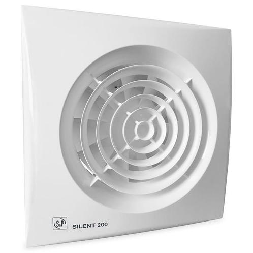 Badkamer/toilet ventilator Soler & Palau Silent (200CRZ), Doe-het-zelf en Bouw, Ventilatie en Afzuiging, Nieuw, Verzenden