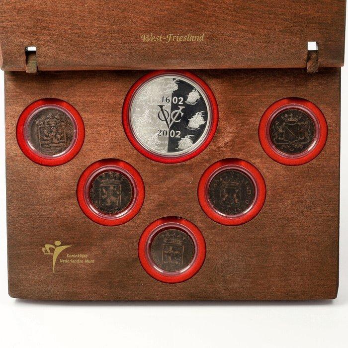 Nederland. Duiten + Penning 1751/2002 - VOC Duitenset, Postzegels en Munten, Munten | Nederland