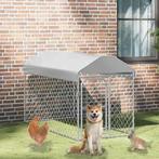 vidaXL Hondenkennel voor buiten met dak 200x100x125 cm, Dieren en Toebehoren, Verzenden, Nieuw