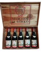 1961 x2, 1962 & 1966 x2 Marchesi di Barolo - Barolo - 5, Verzamelen, Wijnen, Nieuw