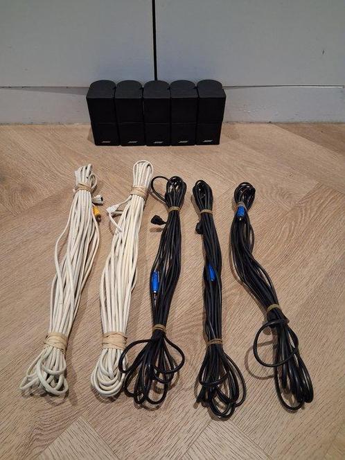 Bose - 5 Jewel double cube speakers with cables, Audio, Tv en Foto, Radio's