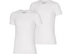 Apollo heren T-shirt Bamboe - V Hals- 2-pack - Wit  - XL, Verzenden, Nieuw