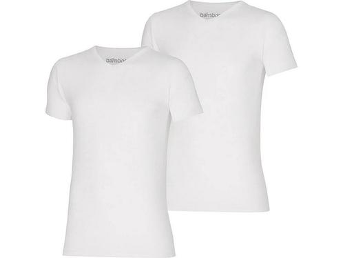 Apollo heren T-shirt Bamboe - V Hals- 2-pack - Wit  - XL, Huis en Inrichting, Woonaccessoires | Overige, Nieuw, Verzenden