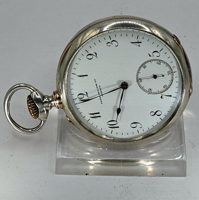 Patek Philippe & Co. Geneve - Schwere Silber Lepine, Handtassen en Accessoires, Horloges | Heren