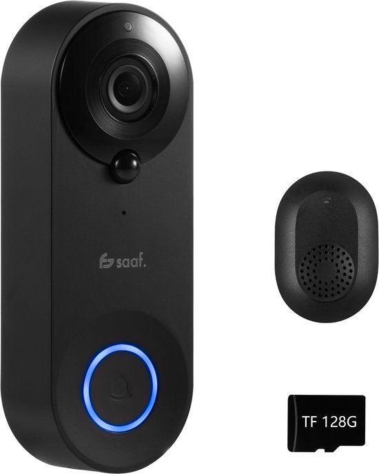 2dekans | Video Deurbel met Camera - Inc. Gong & 128GB SD -, Audio, Tv en Foto, Videobewaking, Ophalen of Verzenden