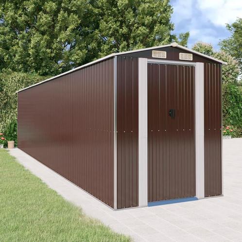 vidaXL Tuinschuur 192x855x223 cm gegalvaniseerd staal, Tuin en Terras, Tuinhuizen, Nieuw, Verzenden