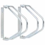 vidaXL Fietsstandaard 2 st wandmontage gegalvaniseerd staal, Fietsen en Brommers, Fietsen | Racefietsen, Verzenden, Nieuw