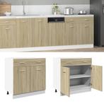 vidaXL Onderkast met lade Lyon 80x46x81,5 cm bewerkt hout, Verzenden, Nieuw