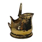 Hand-Hammered Brass Coal Scuttle - Pot - Messing