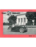 1949 MG MIDGET TC BROCHURE ENGELS, Ophalen of Verzenden