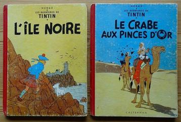 Tintin T7 + T9 - 2x C - 2 Albums in verschillende