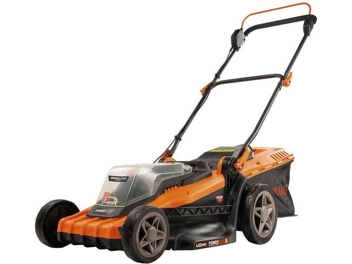 Powerplus POWDPG75610 - Accu grasmaaier - 40 V 420 mm, Tuin en Terras, Grasmaaiers, Zo goed als nieuw, Verzenden
