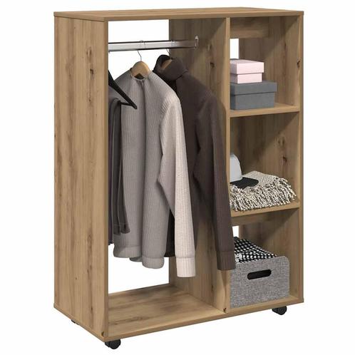 vidaXL Kledingkast 80x40x110 cm bewerkt hout artisanaal, Huis en Inrichting, Kasten | Kleerkasten, Nieuw, Verzenden