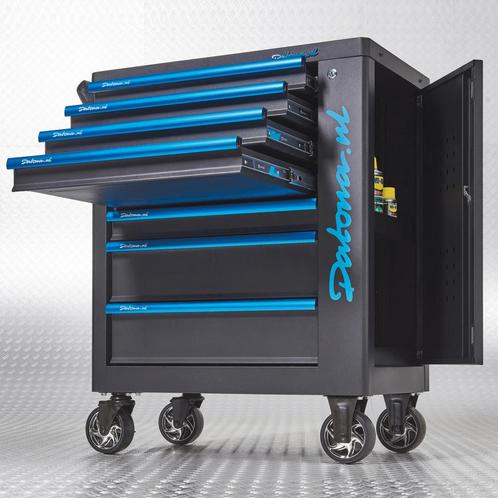 Datona Gereedschapswagen Black-Line met 7 laden en, Doe-het-zelf en Bouw, Werkbanken, Ophalen of Verzenden