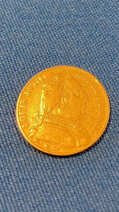 Frankrijk. Louis XVIII. 20 Francs 1814-A, Paris, Postzegels en Munten, Munten | Europa | Euromunten