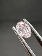 1 pcs Diamant (Natuurlijk gekleurd) - 0.15 ct - Ovaal -, Handtassen en Accessoires, Edelstenen, Nieuw