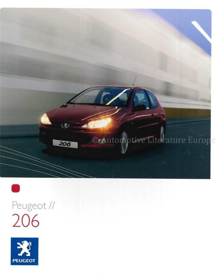2003 PEUGEOT 206 BROCHURE FRANS, Livres, Autos | Brochures & Magazines