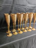 Champagneglas - zilveren metaal
