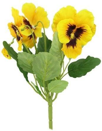Viooltje Pansy Kunst Geel Pick 30 cm beschikbaar voor biedingen