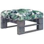 vidaXL Tuinhocker pallet geïmpregneerd grenenhout grijs, Tuin en Terras, Tuinsets en Loungesets, Verzenden, Nieuw