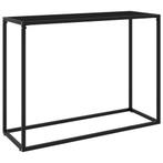 vidaXL Wandtafel 100x35x75 cm gehard glas zwart, Huis en Inrichting, Tafels | Bijzettafels, Verzenden, Nieuw