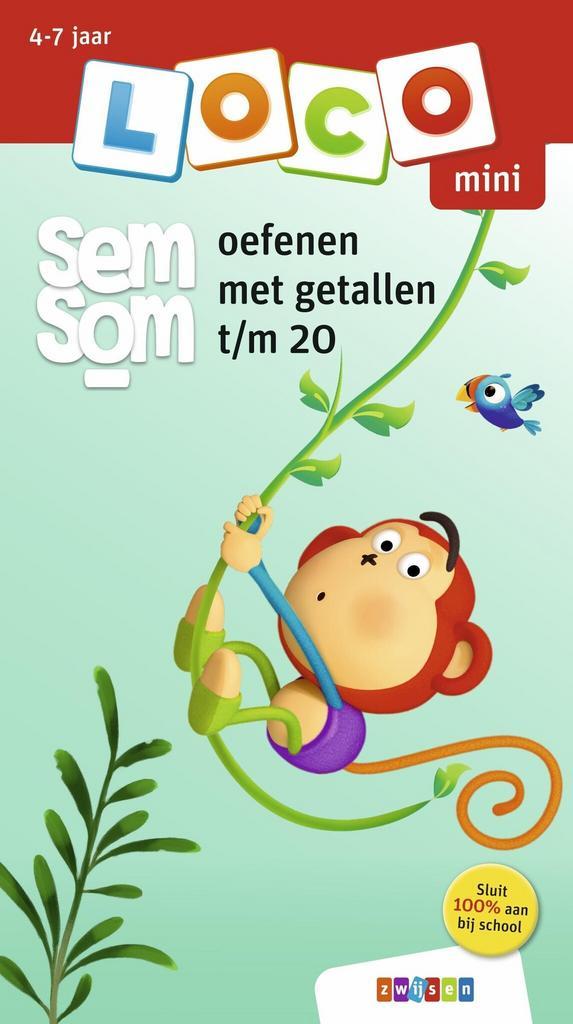 Loco Mini - Loco mini semsom oefenen met getallen t/m 20, Antiek en Kunst, Antiek | Boeken en Manuscripten, Verzenden