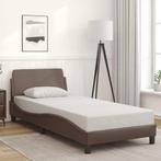 Bedframe Dover 80x200 | Retour Deal | 55% Korting!, Overige materialen, Eenpersoons, Bruin, Verzenden
