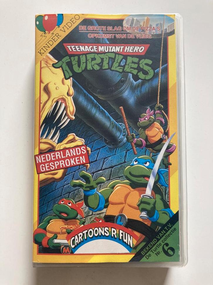 TEENAGE MUTANT NINJA TURTLES DE DE GROTE SLAG OM DE PIZZAS, Cd's en Dvd's, VHS | Film, Gebruikt