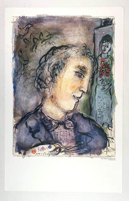 Marc Chagall (1887-1985) - Autoportrait, 1965 - Rare, Antiek en Kunst, Kunst | Tekeningen en Fotografie