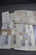 België - Doos vol met oude Postwaardenstukken, Covers en, Postzegels en Munten, Gestempeld
