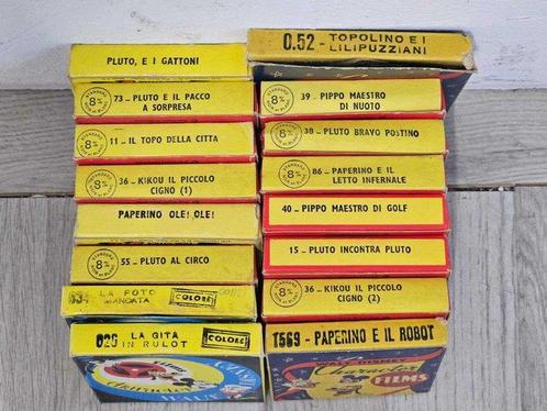 Walt Disney Super 8mm 16 films original con custodia Film 8, Verzamelen, Foto-apparatuur en Filmapparatuur