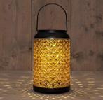 Solar lantern windlicht amber annas collection 12,5x12,5x20, Nieuw