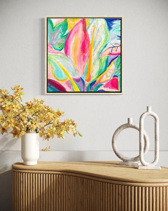 Kathryn Sillince - ‘Magenta Fiesta’, Antiek en Kunst, Kunst | Schilderijen | Modern